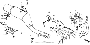 XL350R Глушитель