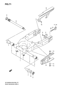 SV1000 Маятник задний