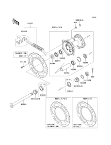  Задняя ступица колеса