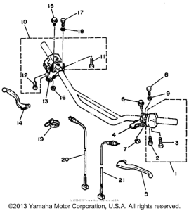 TW200AC Рулевые переключатели