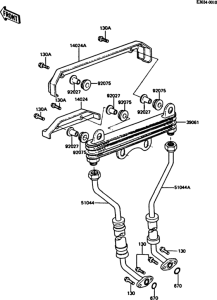 ZX550 Масляный картер