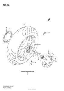 AN400 (ABS) Rear Wheel (An400Al3 E33)