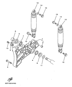 YP250D Rear arm. suspension