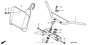  Handlebar + top bridge ('02-'03)