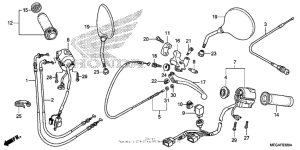 VT750CA Handle switch + cable