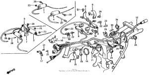 CX500 Wire harness + ignition coil