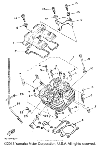 TT350S Головка цилиндров