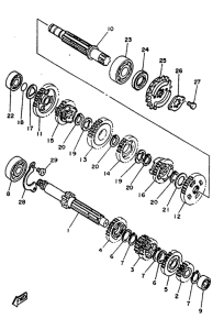 TZR125 Трансмиссия