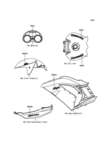 ZX1400 Decals(Gray)(FFF)