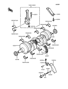 ZX400 Коленвал
