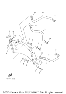 TZ250M Радиатор и Патрубки