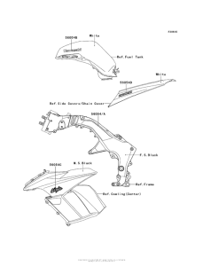 ZX1000 Decals (White)(Gdf)