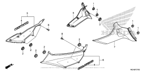 GL1800 Боковые обтекатели