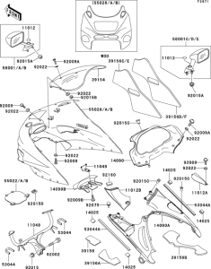 ZX1100 Cowling(1 / 2)(zx1100-d5)