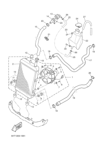 XQ125 Radiateur & tuyau