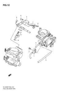 DL1000 Fuel delivery pipe