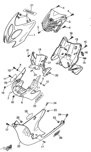 YQ50 Ветровое стекло