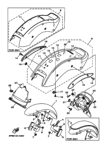 XVS1100 XVS11P Крыло