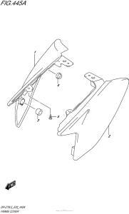 DR-Z70 Обтекатель рамы