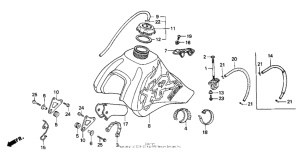 XR600R Топливный бак