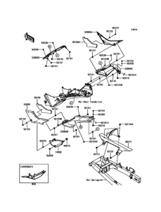 EX250 サイドカバー / チェーンカバー