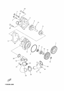 XT660Z (ABS) Водяная помпа
