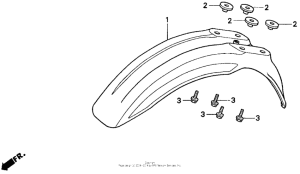 CR80R Переднее крыло