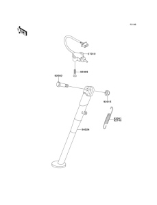 KL250 Подножка