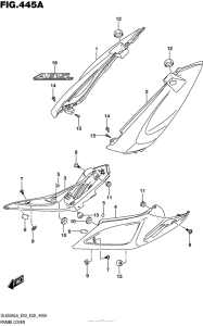 DL650 (ABS) Обтекатель рамы