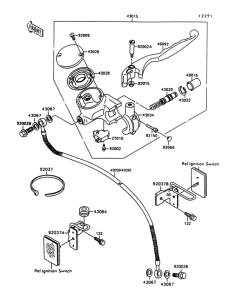 VN1500 Главный тормозной цилиндр