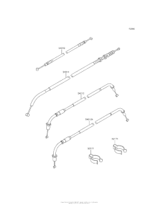 EJ800 Тросы управления