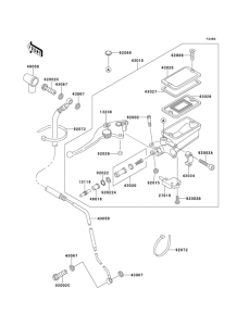 ZX1100 Цилиндр сцепления