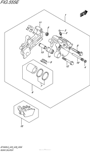 SFV650 Rear Caliper (Sfv650Al5 E33)