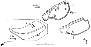 CR80R Сиденье