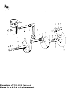  Crankshaft / piston / rotary valve