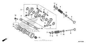 CTX700N DCT Распределительный вал и клапана