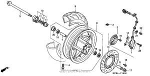 NSS250 (ABS) Переднее колесо