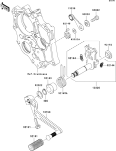ER650 Механизм переключения передач