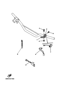 YZ80 Handle switch. lever
