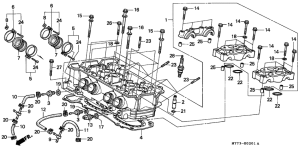 NR750 Головка цилиндров