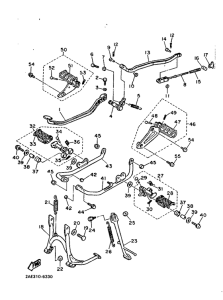 XV1000 Stand. footrest