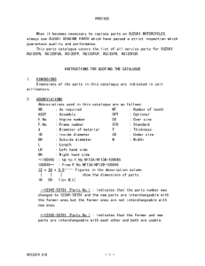 RG125 Catalog preface