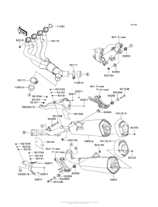 ZX1400 Глушитель