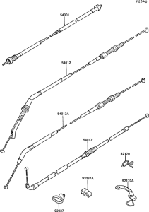 ZX1000 Тросы управления