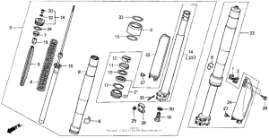 CR500R Front fork 91