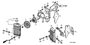 XL700V (ABS) Радиатор
