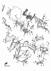 FJR1300A Обтекатель 1