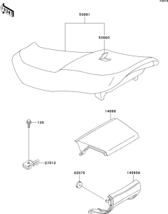 ZX600 Сиденье
