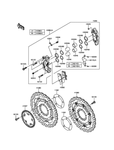 KLZ1000 Передний тормоз