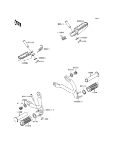 KDX125 Подножки